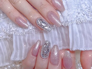 シーアンドビーネイル(C&B Nail)/ワンカラーと埋め尽くし2本