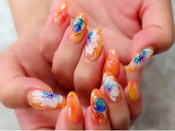 ネイルサロン シェル(Nail Salon SHELL)の写真/爪が薄い、長さを出したい…方には強度のあるスカルプもおすすめ★理想をカタチにしてくれる実力派サロン♪