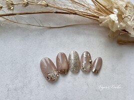 マグネット　ラメ　ミラー