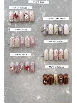 ネイルアンドビューティーサロン シュエット(CHOUETTE)/【2026.1月】スタッフネイル