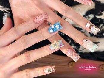 ミミ 上野店(MIMI)の写真/【令和1のギャルネイル好きの貴方に♪】長さだしでめいっぱい可愛いを楽しもう！眺めたくなる指先に★