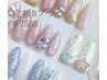 【ジェル】定額Bプラン90分¥7500 色の組み合わせで自分だけのデザインに♪