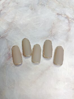 ネイルアンドまつげ リュフェール 五反田(Nail Lufaire)/ミラー囲みネイル