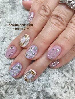 プライベート ネイルサロン マーマ(murmur)/紫陽花ネイル