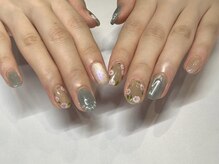 ル ミルト(Lu Mirto)/ニュアンスネイル／お花ネイル