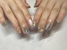 ニュアンスネイル／お花ネイル