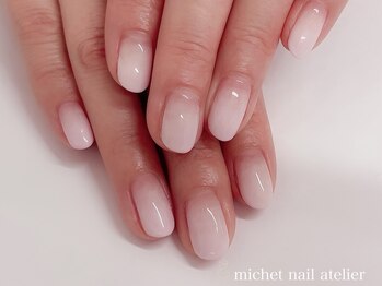 ミケ/桜色グラデーション