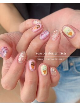 シュクレ(sucre)/7月8月シーズンデザイン