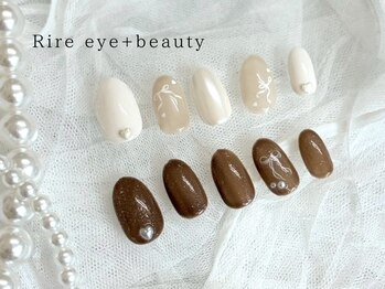 リール アイプラスビューティー(Rire eye + beauty)/オフホワイト/ブラウン¥5980