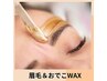 特別クーポン［気になる産毛すっきり！］アイブロウ＆おでこのwax  ￥5480