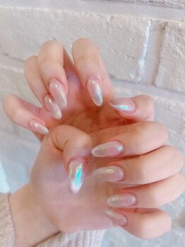 ジューシーネイル 天神店(Juicynail)/マグネット&ミラーの組み合わせ
