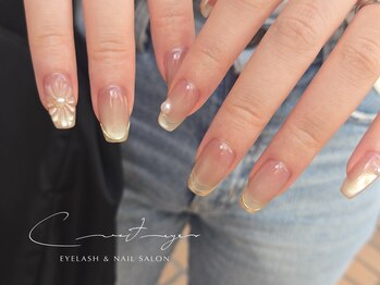 マグネット×ミラーネイル