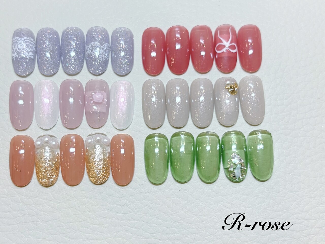 【定額・ケア込み】春カラー＋ストーンアート♪色・配置変更OK!\7,300