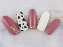ネイルプラザ 河原町OPA店(NAIL PLAZA)/アニマル柄☆ニットネイル