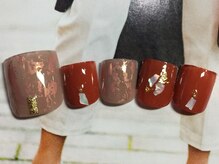 ネイルサロン リリオ(Nail Salon Ririo)/ホイル埋め込みフットネイル