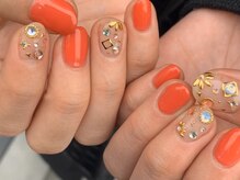 エムスラッシュ ネイル たまプラーザ(M.SLASH)/クリスタルストーンネイル