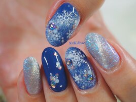 雪結晶冬ネイル¥9990→¥8990