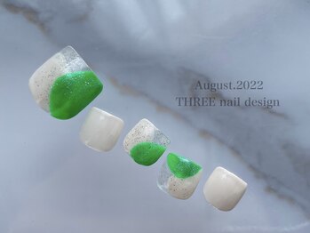 スリー(THREE)/Augusut.2022/nail design 