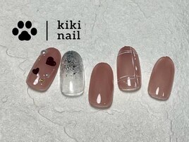 バレンタイン／ハートネイル