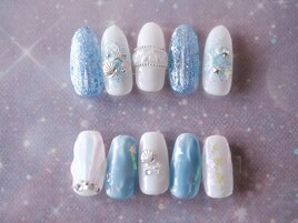 夏っぽ涼しげなネイル☆