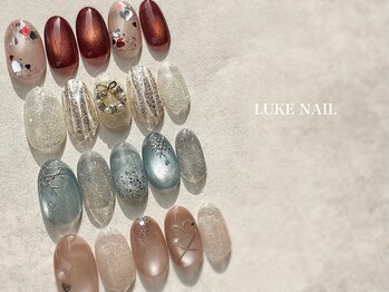 ルークネイル(LUKE NAIL)/トレンド冬ネイル　バレンタイン