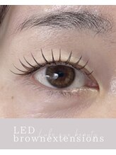 ルークアイビューティ(Luke eye beauty)/LEDエクステ(ブラウン)