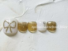 フェリーチェ(nail salon＆school felice)/フットネイル/定額制9900円/瑞江