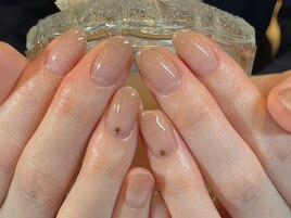 春ネイル/上品ネイル