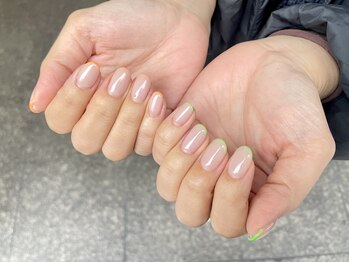 ア―ジュポシェフリル 天神西通り店(age poche Frill)/フレンチネイル