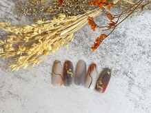 ネイルサロン&スクール ジーナ(GINA)/ブラウン×ニュアンス