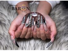 バロン 本厚木店(BARON)/千鳥柄ガーリーネイル