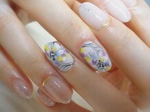 アミュリー ネイル アトリエ(Amury nail atelier)/フラワー マットネイル オフィス