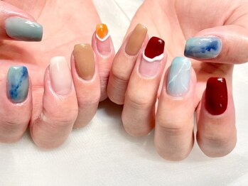 アース コアフュールボーテ 松本庄内店(EARTH coiffure beaute)/持ち込みフルデザイン10000円