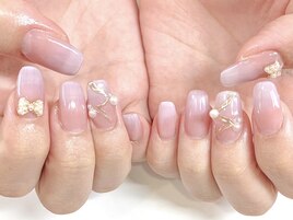 グラデーション×リボン