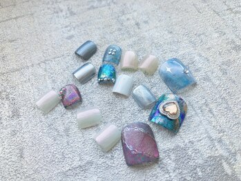 ジェムネイル(gem nail)/フット定額¥6980(フットバス付)