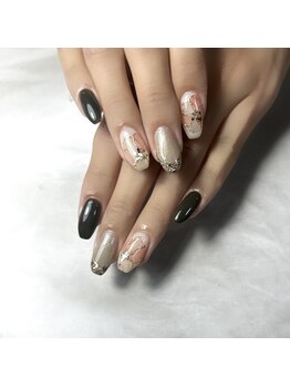 ミネット(Minette)/【定額デザイン】フラワーネイル