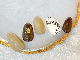 バレンタインチョコレートネイル