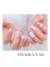 ツキカドットネイル(tsukika.nail)/クリームフリル