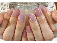 アトリエルリアン(Atelier Le Lien)/ニュアンスネイル/紫陽花