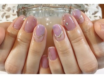 アトリエルリアン(Atelier Le Lien)/ニュアンスネイル/紫陽花