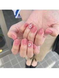 シェルフラワーネイル