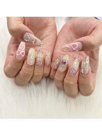 韓国リボンネイル