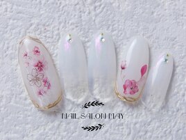 フラワーモテ可愛ネイル