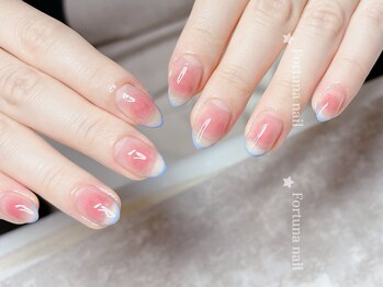 フォルトゥーナ 神田(Fortuna)/ワンホンチックネイル/フレンチ