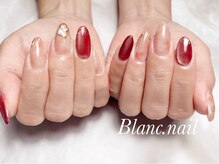 ブランネイル(BLANC.nail)/秋カラーニュアンスネイル