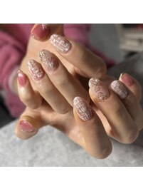 ツイード×フラワー