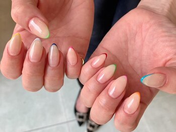 ビューティービースト フォー ネイルアンドアイラッシュ 並木店(beauty:beast)/カラフルフレンチ