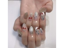 クリスタルネイルサロン(Crystal Nail)/夏ネイル　クリームソーダネイル