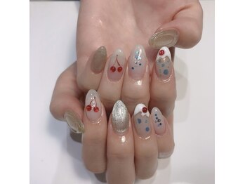 クリスタルネイルサロン(Crystal Nail)/夏ネイル クリームソーダネイル