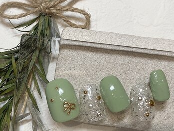 ブレス 仙台駅前本店(BLESS)/リボン×パールでキュートに